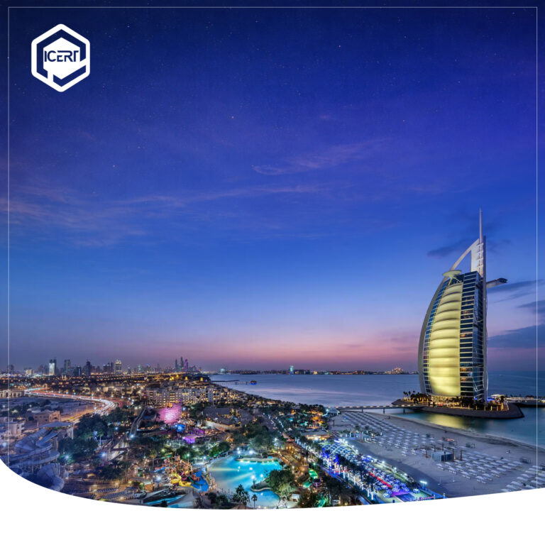 Dubai luxury hotel highlighting sustainability certifications, energy performance monitoring, and the DST Stamp for 2025 compliance.