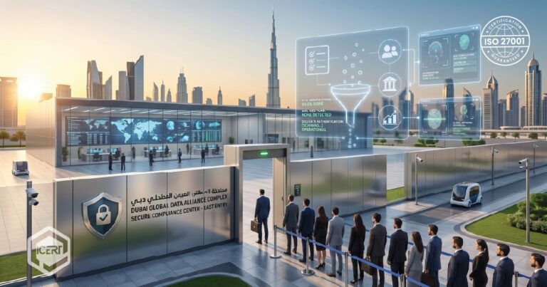 Professional business documentation and information security management system compliance with ISO 27001 standards in the GCC region.